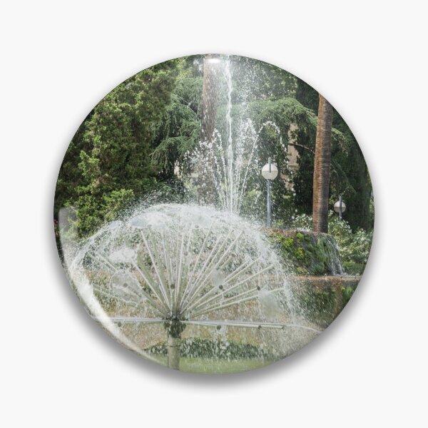 Item preview, Summer Fountain with Palm Trees designed and sold by Georgia Mizuleva.