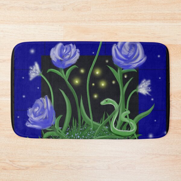 Item preview, Flowers in the Wall, Blue designed and sold by Nightflyer Art.