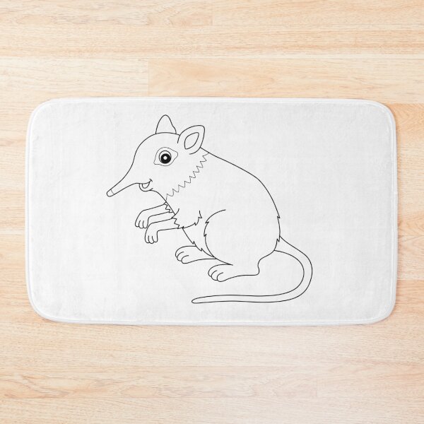 Item preview, Minimalist Elephant Shrew – Elegant Line Art Design designed and sold by EmeraldeaArt.