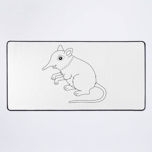 Item preview, Minimalist Elephant Shrew – Elegant Line Art Design designed and sold by EmeraldeaArt.