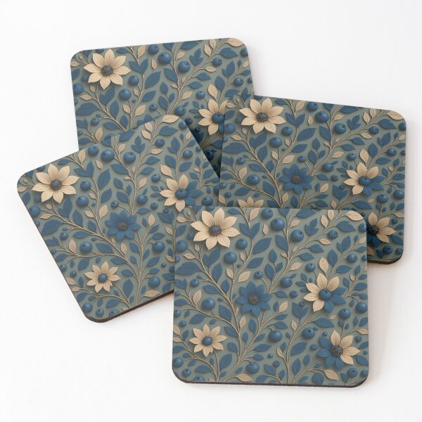 Item preview, Blueberry Bloom designed and sold by Kaleidoscope Print.