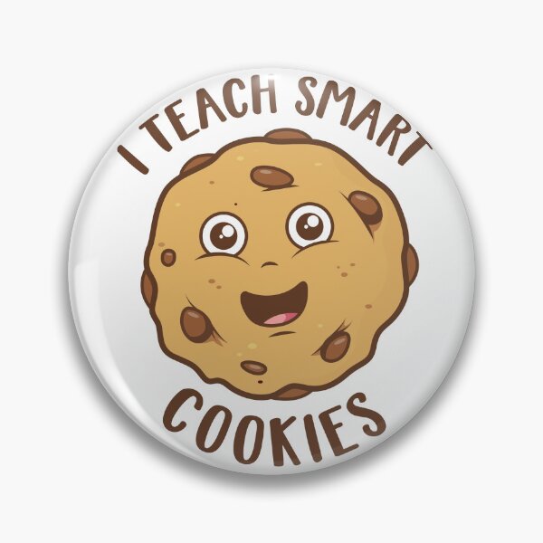 Item preview, I teach smart cookies – Funny and cute teacher pun design (on light colors) designed and sold by messy-nessie.