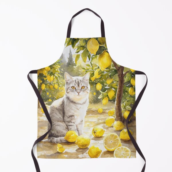 Item preview, Cat in the Citrus Orchard designed and sold by M-Y-A-R-T-.