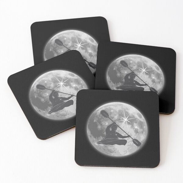 Item preview, Kayak Dreams in Lunar Glow – Surreal Kayaking on the Moon | Space Adventure Design designed and sold by JAGA-ALIME.