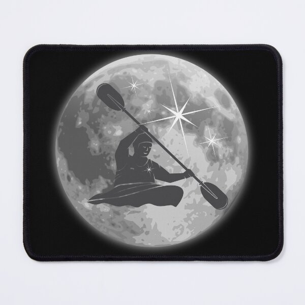 Item preview, Kayak Dreams in Lunar Glow – Surreal Kayaking on the Moon | Space Adventure Design designed and sold by JAGA-ALIME.