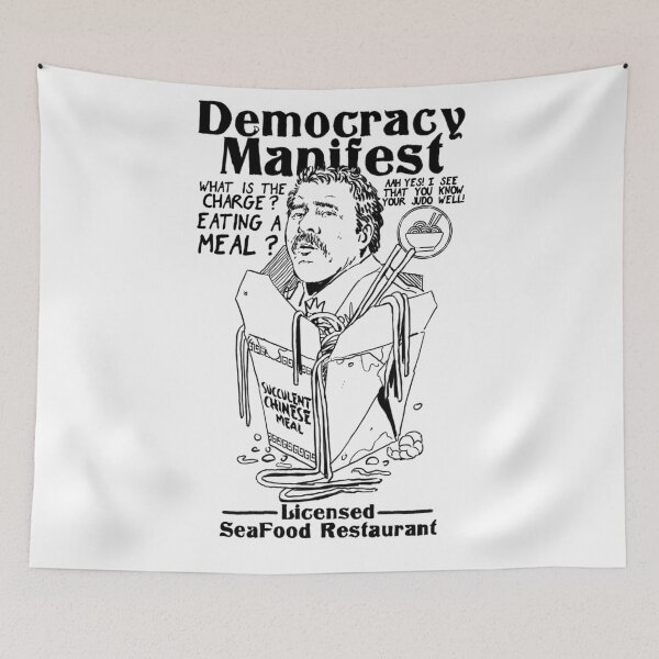 Item preview, Manifiesto de la democracia Comiendo una suculenta comida china designed and sold by aComicWizard.