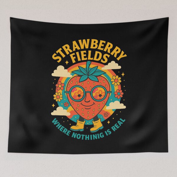 Item preview, Strawberry Fields Forever – Where Nothing Is Real designed and sold by TimeloopAU.