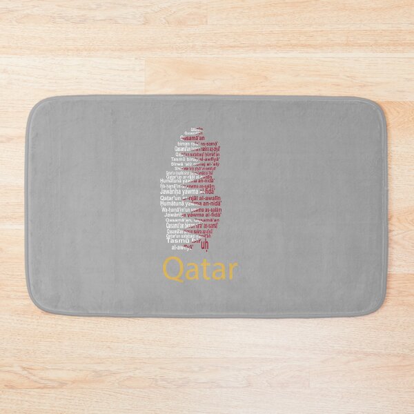 Item preview, Qatar Artistic Design Featuring Anthem, Map, and Flag designed and sold by JR78.