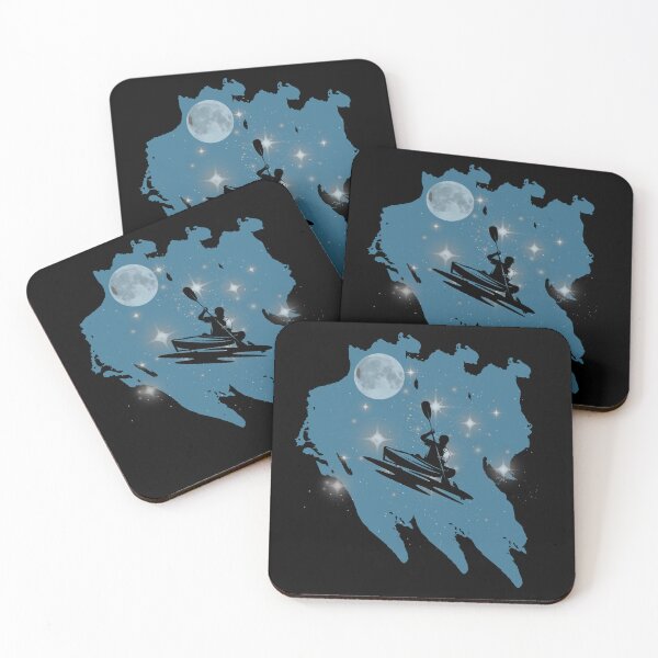 Item preview, Night Lake Adventure – Kayaking Under the Stars | Stargazing Outdoor Design designed and sold by JAGA-ALIME.