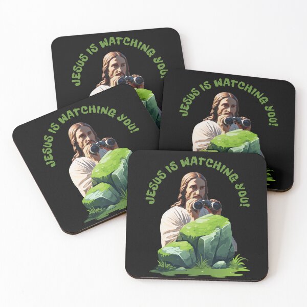 Item preview, Jesus Is Watching You – Funny Christian Design for Believers with a Sense of Humor designed and sold by JAGA-ALIME.