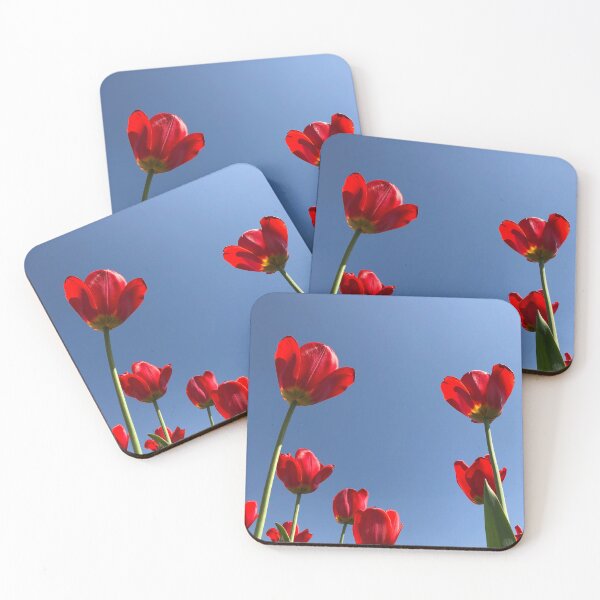 Item preview, Red Tulips under Blue Sky designed and sold by KarenVarr.