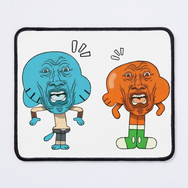 Item preview, Gumball & Darwin Meme Face Mashup | Surprised Scream Parody designed and sold by YONKO STORE.