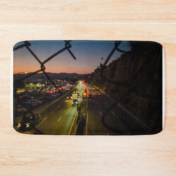 Item preview, City Road at Sunset through Fence designed and sold by KarenVarr.