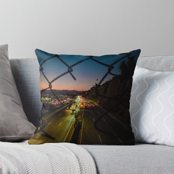 Item preview, City Road at Sunset through Fence designed and sold by KarenVarr.
