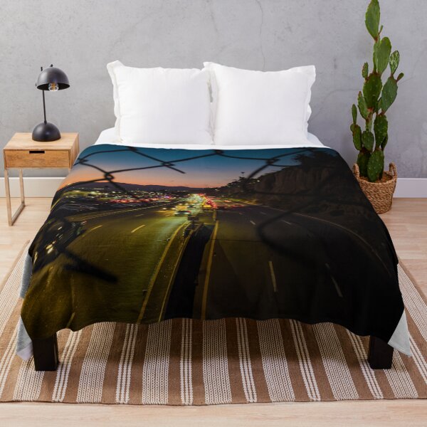 Item preview, City Road at Sunset through Fence designed and sold by KarenVarr.