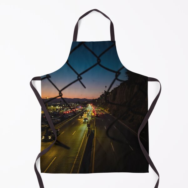 Item preview, City Road at Sunset through Fence designed and sold by KarenVarr.