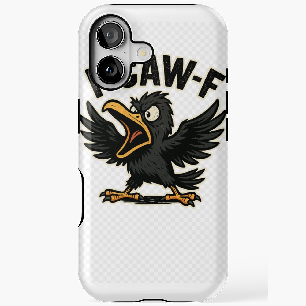 "F-CAW-F: The Rebel Crow’s Battle Cry" Sticker