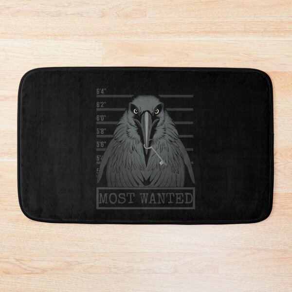 Item preview, Most Wanted Raven Prisoner T‑Shirt – Dark Gothic Bird Humor designed and sold by JAGA-ALIME.
