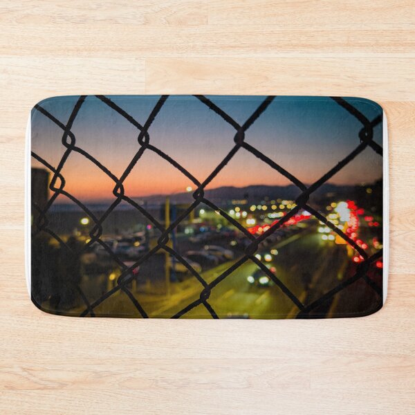 Item preview, Blurry Traffic through Chain Link Fence designed and sold by KarenVarr.