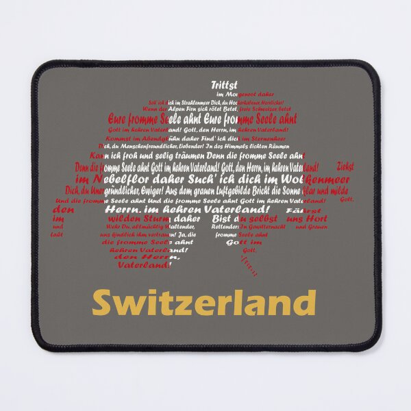 Item preview, Switzerland Artistic Design Featuring Anthem, Map, and Flag designed and sold by JR78.