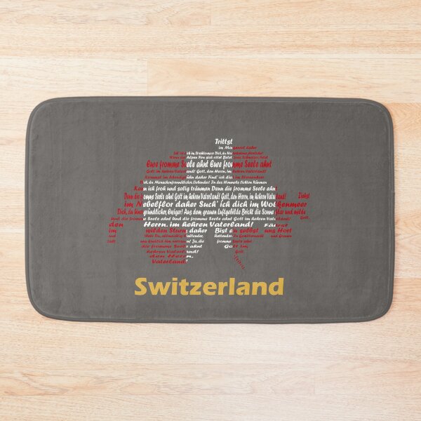 Item preview, Switzerland Artistic Design Featuring Anthem, Map, and Flag designed and sold by JR78.