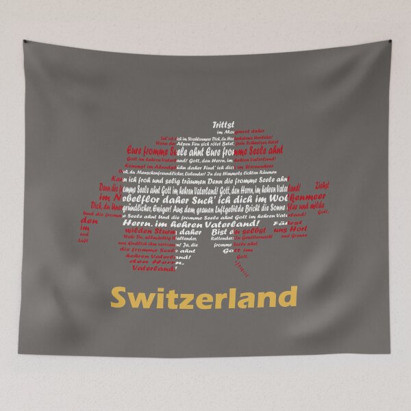 Item preview, Switzerland Artistic Design Featuring Anthem, Map, and Flag designed and sold by JR78.