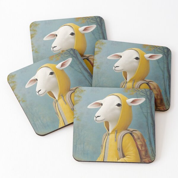 Item preview, Stylish Sheep Character in a Yellow Hoodie designed and sold by Artessie.