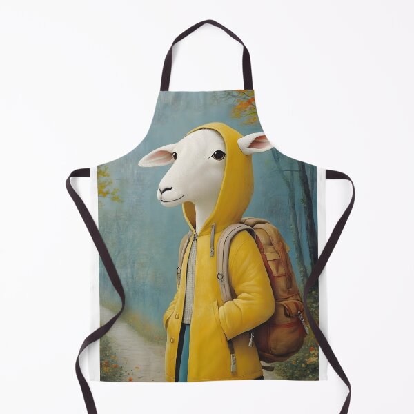 Item preview, Stylish Sheep Character in a Yellow Hoodie designed and sold by Artessie.