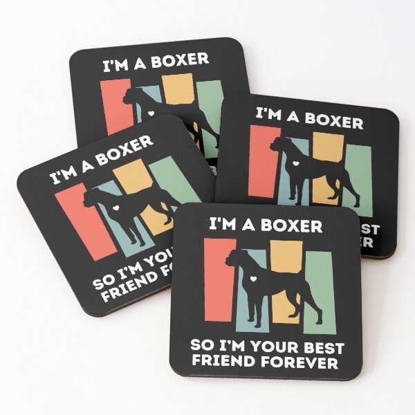 Item preview, Boxer Dog Best Friend Forever – Retro Style Dog Lover Design designed and sold by JAGA-ALIME.