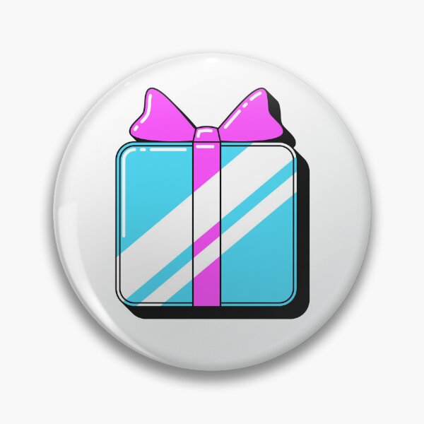 Item preview, Glossy blue gift illustration, pop art designed and sold by artskill2k17.