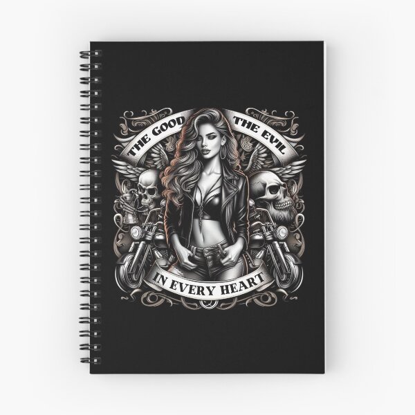 Item preview, Gothic Woman Biker Skull designed and sold by Voodoo Store Paranormal Collections.