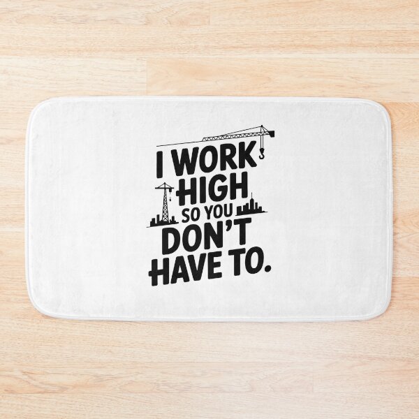 Item preview, I Work High - Crane Operator designed and sold by TeesYouWant.