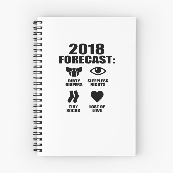 Item preview, 2018 FORECAST: Dirty diapers, sleepless nights, tiny baby socks and lots of love.  designed and sold by TeeTimeGuys.