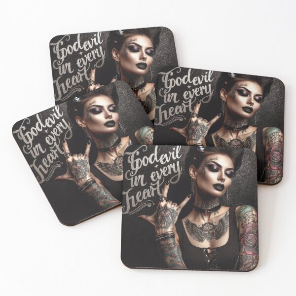 Item preview, Gothic Woman Tattooed Skull designed and sold by Voodoo Store Paranormal Collections.