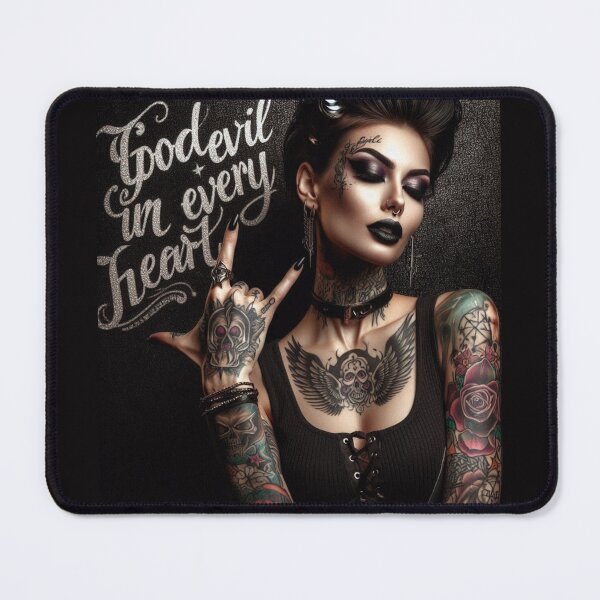Item preview, Gothic Woman Tattooed Skull designed and sold by Voodoo Store Paranormal Collections.