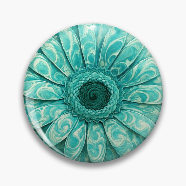 Item preview, Gerbera flower with Traditional Marbling Pattern – AI Enhanced Original Photography & Ebru Art designed and sold by Pacika.