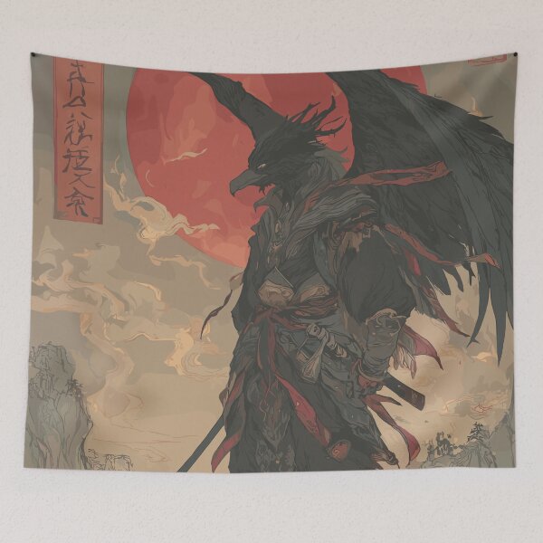 Item preview, Japanese Tengu Yokai designed and sold by bapupa.