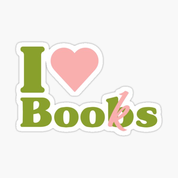 Item preview, I Love Boobs Books Green designed and sold by Zero Labels.