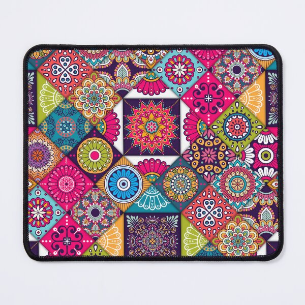 Item preview, Ethnic / hippie pattern patchwork quilt african geometric designed and sold by Divine Ease.