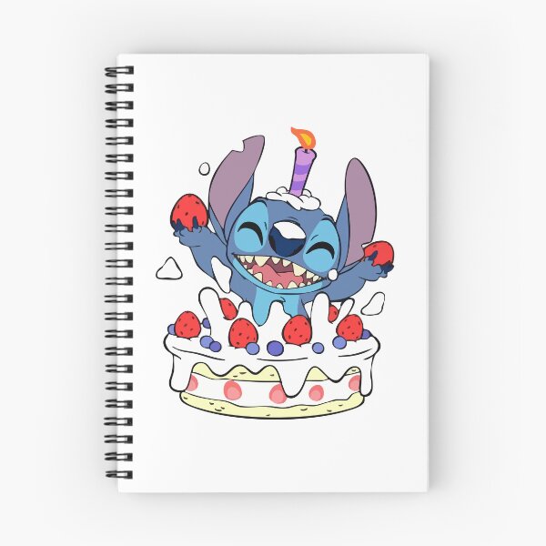Item preview, Blue alien buddy jumping out of birthday cake – cute cartoon motif for birthdays designed and sold by Cris458.