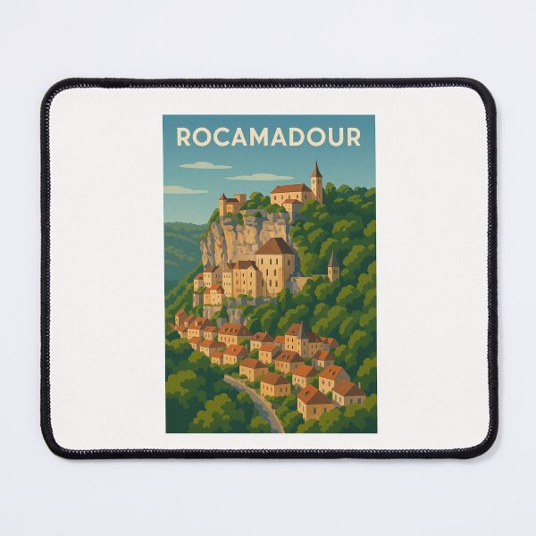 Item preview, Rocamadour Village on Limestone Cliffs in Occitanie designed and sold by Places On Earth.