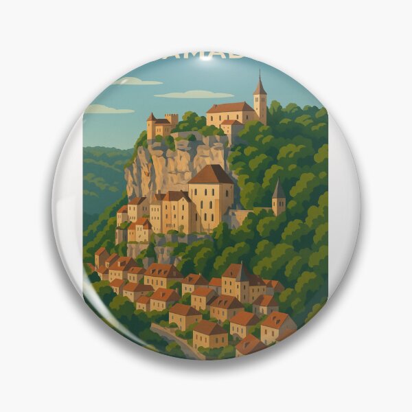 Item preview, Rocamadour Village on Limestone Cliffs in Occitanie designed and sold by Places On Earth.
