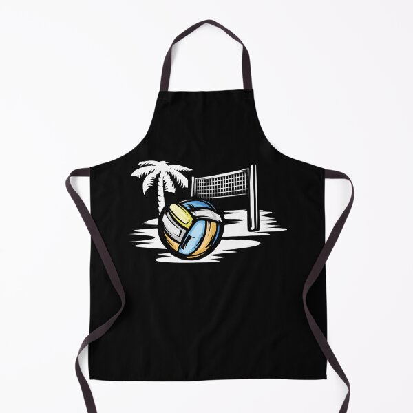 Item preview, Beach volleyball illustration on the beach with palm tree designed and sold by AndreMi.