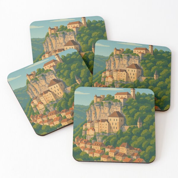 Item preview, Rocamadour Village on Limestone Cliffs in Occitanie designed and sold by Places On Earth.