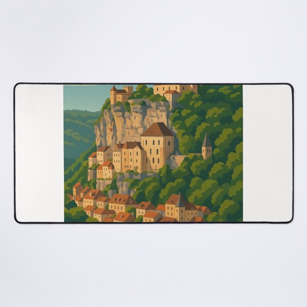 Item preview, Rocamadour Village on Limestone Cliffs in Occitanie designed and sold by Places On Earth.