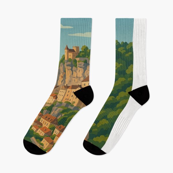 Item preview, Rocamadour Village on Limestone Cliffs in Occitanie designed and sold by Places On Earth.