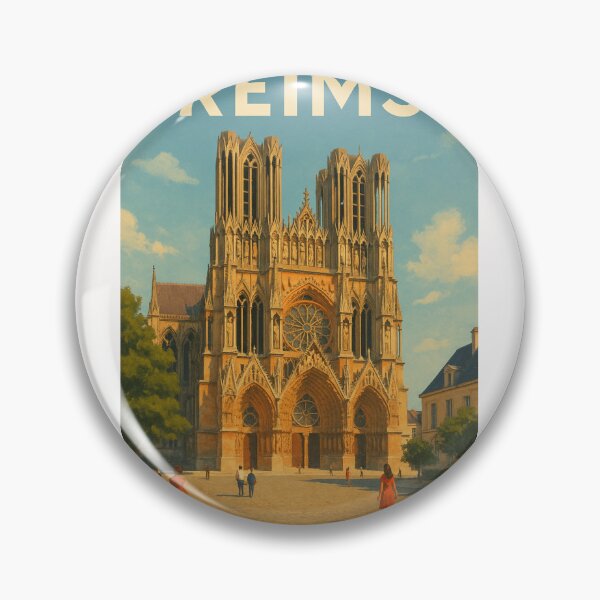 Item preview, Reims Cathedral in Grand Est Region with Gothic Architecture designed and sold by Places On Earth.