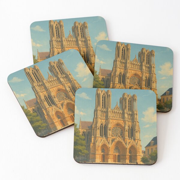 Item preview, Reims Cathedral in Grand Est Region with Gothic Architecture designed and sold by Places On Earth.