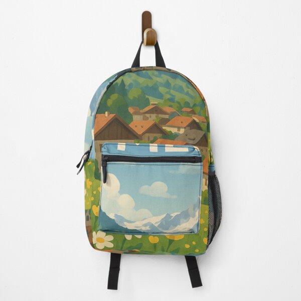 Item preview, Megève Alpine Town with Church Tower and Mont Blanc Backdrop designed and sold by Places On Earth.