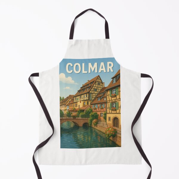 Item preview, Colmar Historic Canal View with Flower-Adorned Bridges designed and sold by Places On Earth.
